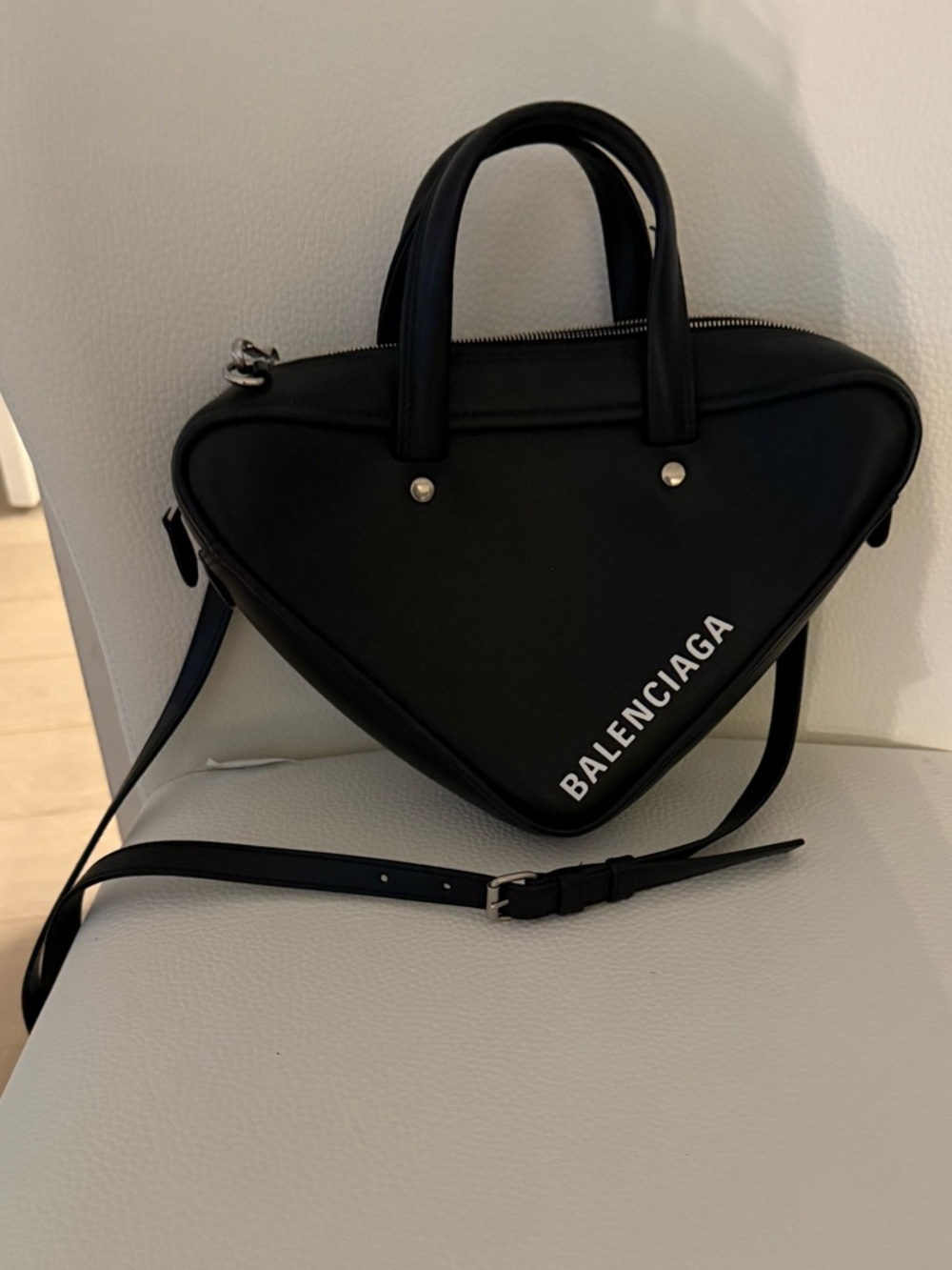 Balenciaga Triangle Duffel Crossbody Bag